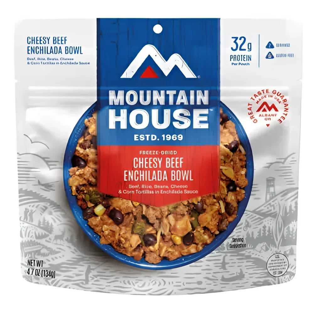 Mountain House Freeze-Dried CHEESY BEEF ENCHILADA BOWL Pouch