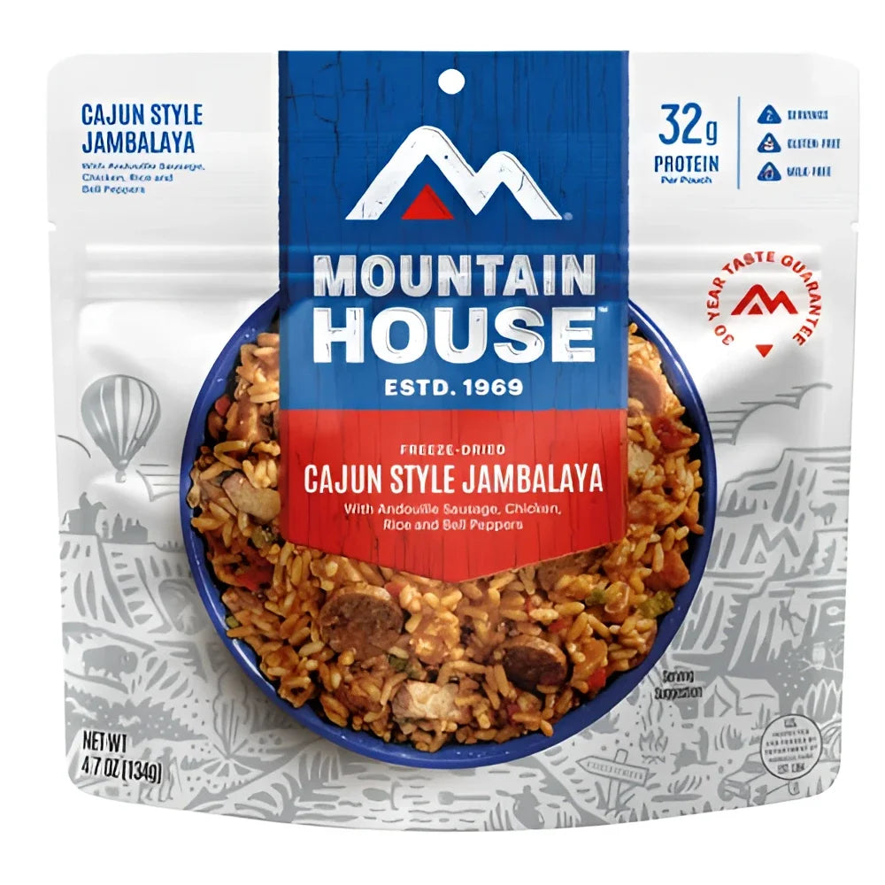 Mountain House Freeze-Dried CAJUN STYLE JAMBALAYA (2 Servings)