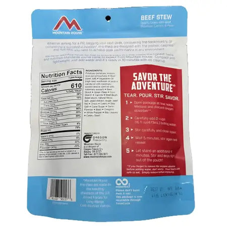Mountain House MILITARY Pro-Pak BEEF STEW (1-serving)