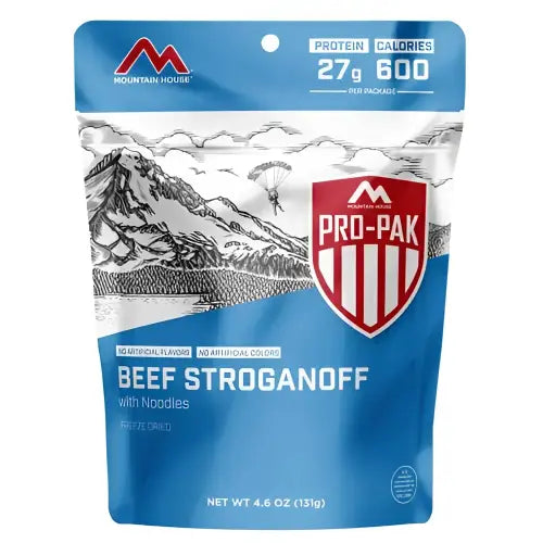Mountain House MILITARY Pro-Pak BEEF STROGANOFF (1-serving)