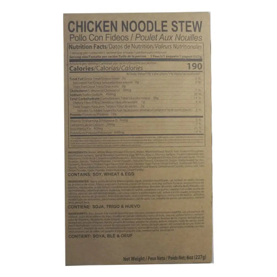 MRE Chicken Noodle Stew Entree