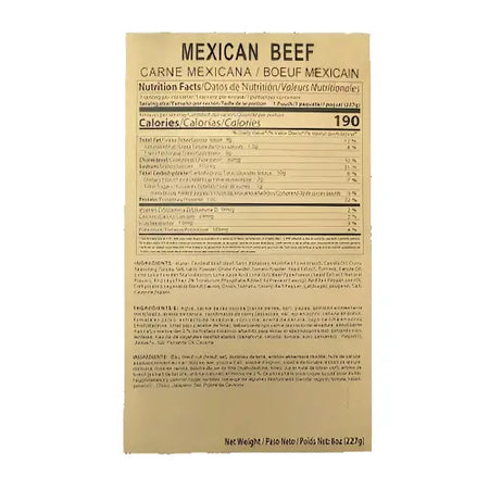MRE Entree MEXICAN BEEF (MAY/DEC 2024)