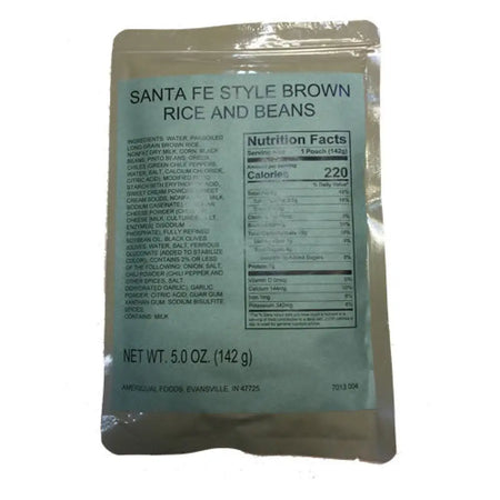 MRE Santa Fe Style Brown Rice & Beans Side Dish