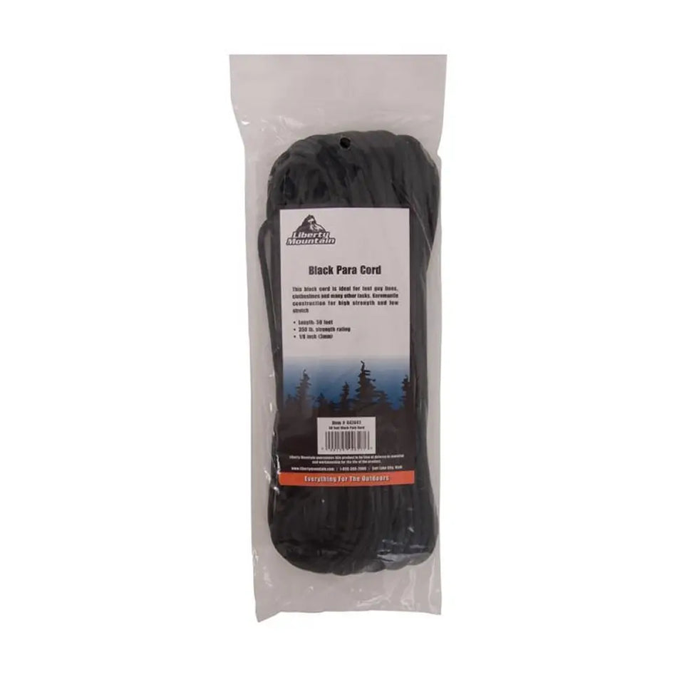 Paracord - BLACK (50 ft)
