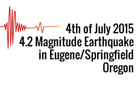 July 4th 2015 Earthquake in Eugene/Springfield