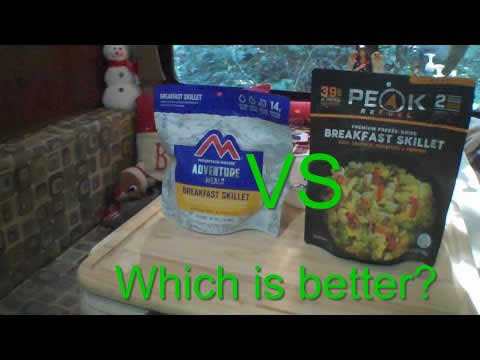 Breakfast Skillet - Mountain House vs Peak Refuel