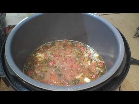 Freeze Dried Cioppino in our Harvest Right Freeze Dryer