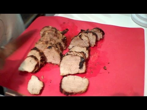 Freeze Dried Pork Tenderloin in Harvest Right Freeze DRyer