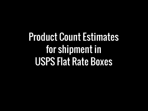 Product Count Estimates for USPS Flat Rate Boxes