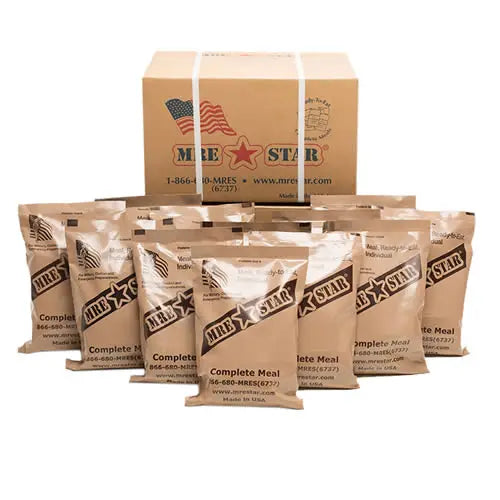 MRE Meal Cases (12 Complete Meals Ready to Eat)