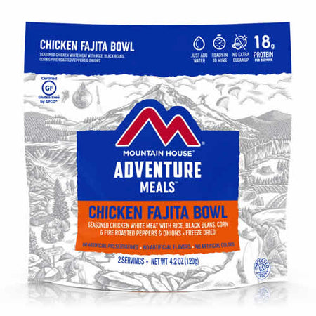 Mountain House Adventure Meals Chicken Fajita Bowl