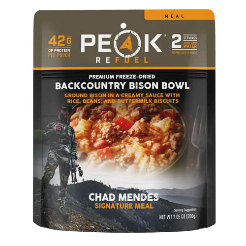 Peak Refuel Backcountry Bison Bowl  - Chad Mendes Signature Meal (2 Servings)