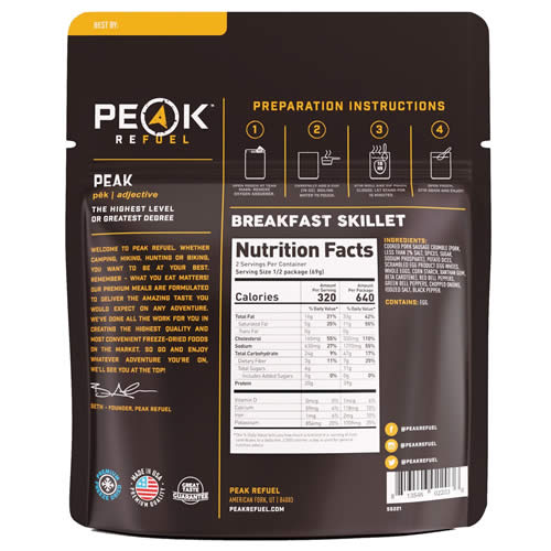 Peak Refuel Breakfast Skillet - Nutrition