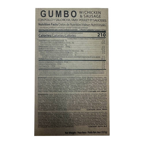 MRE Gumbo with Chicken & Sausage