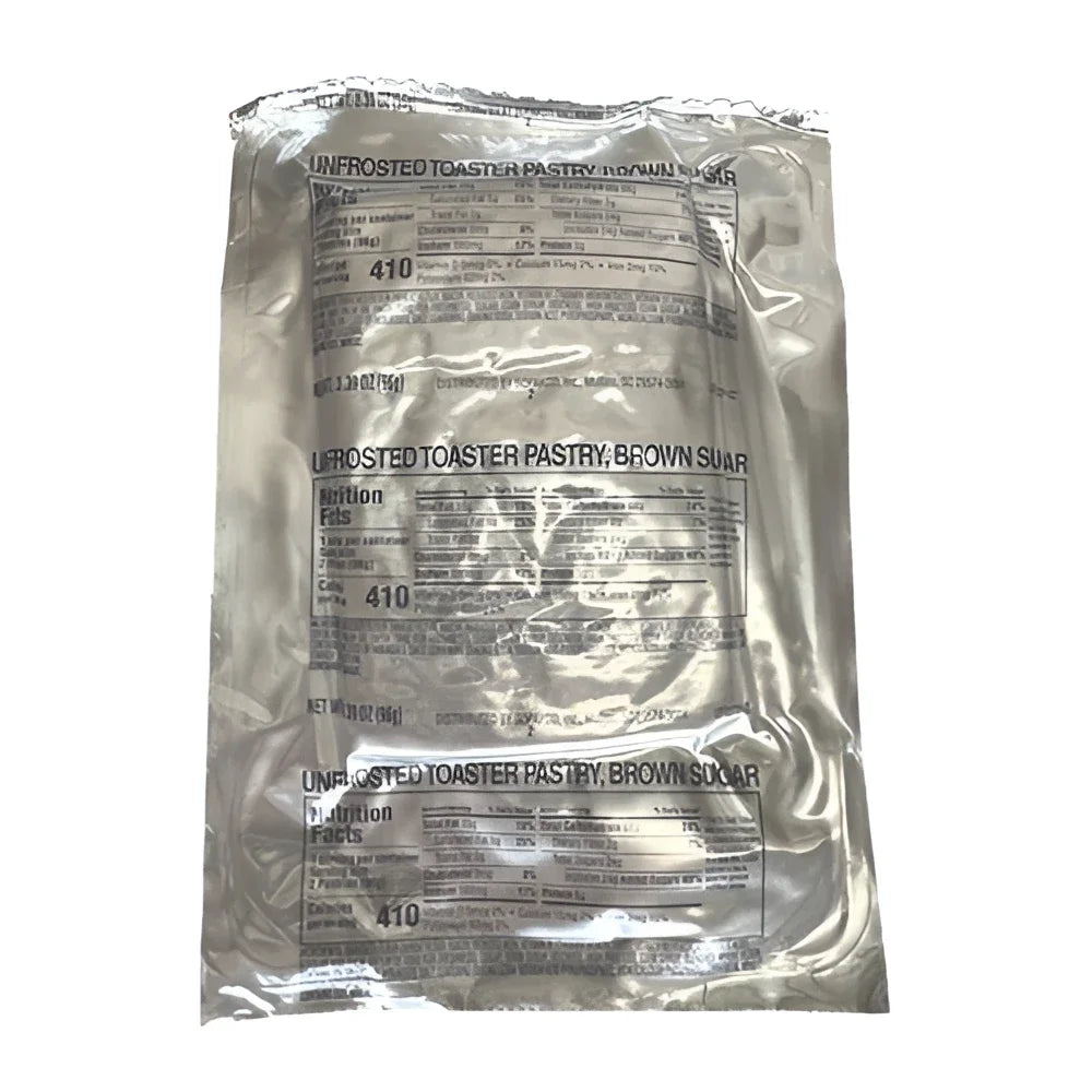 HDR Humanitarian Daily Ration Unfrosted Brown Sugar Toaster Pastry