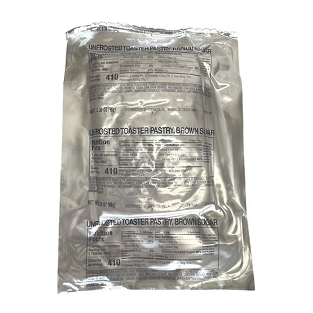 HDR Humanitarian Daily Ration Unfrosted Brown Sugar Toaster Pastry