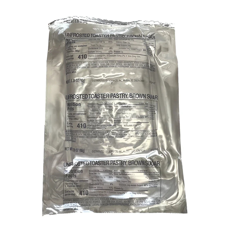 HDR Humanitarian Daily Ration Unfrosted Brown Sugar Toaster Pastry
