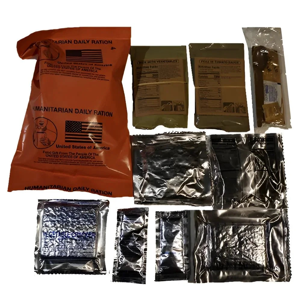 Humaintarin Daily Ration HDR Meals Half Case MRE Meals for Outdoor or Emergency