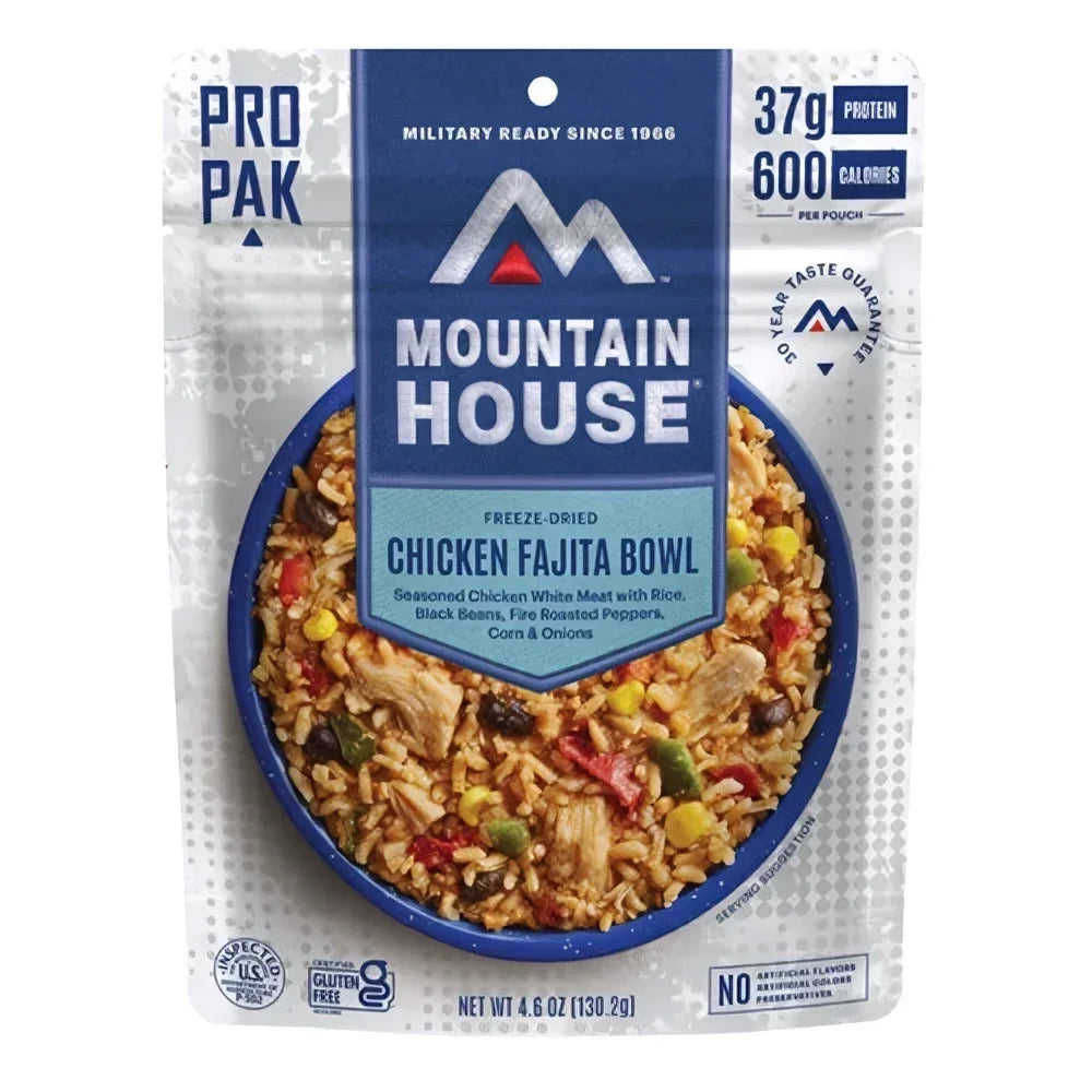 Mountain House MILITARY Pro-Pak CHICKEN FAJITA BOWL (1-serving)