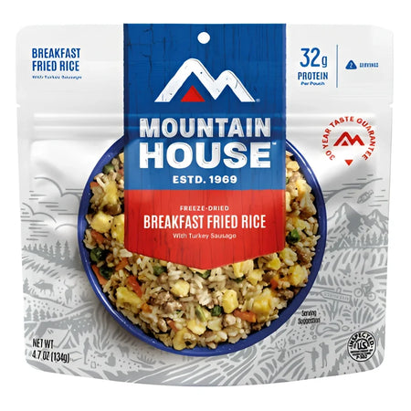Mountain House Breakfast Fried Rice with Turkey Sausage Pouch