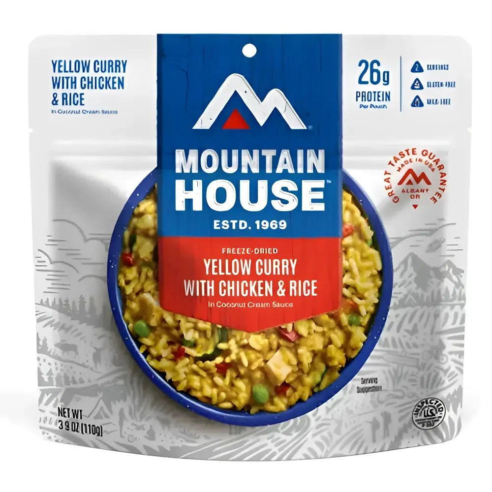 Mountain House Freeze Dried Yellow Curry with Chicken & Rice Pouch