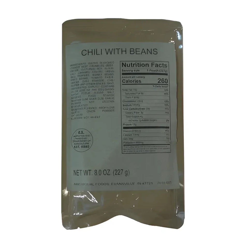 MRE Chili with Beans Entree