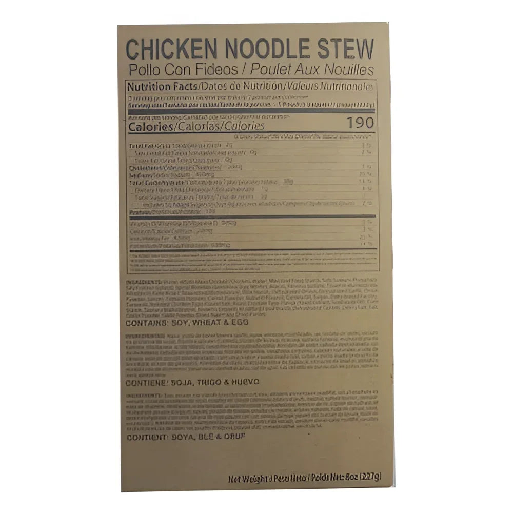 MRE Chicken Noodle Stew Entree