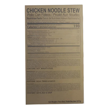 MRE Chicken Noodle Stew Entree