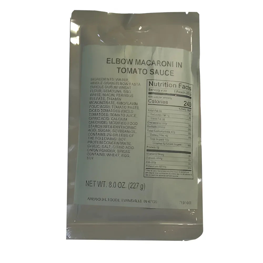 MRE Elbow Macaroni in Tomato Sauce Entree