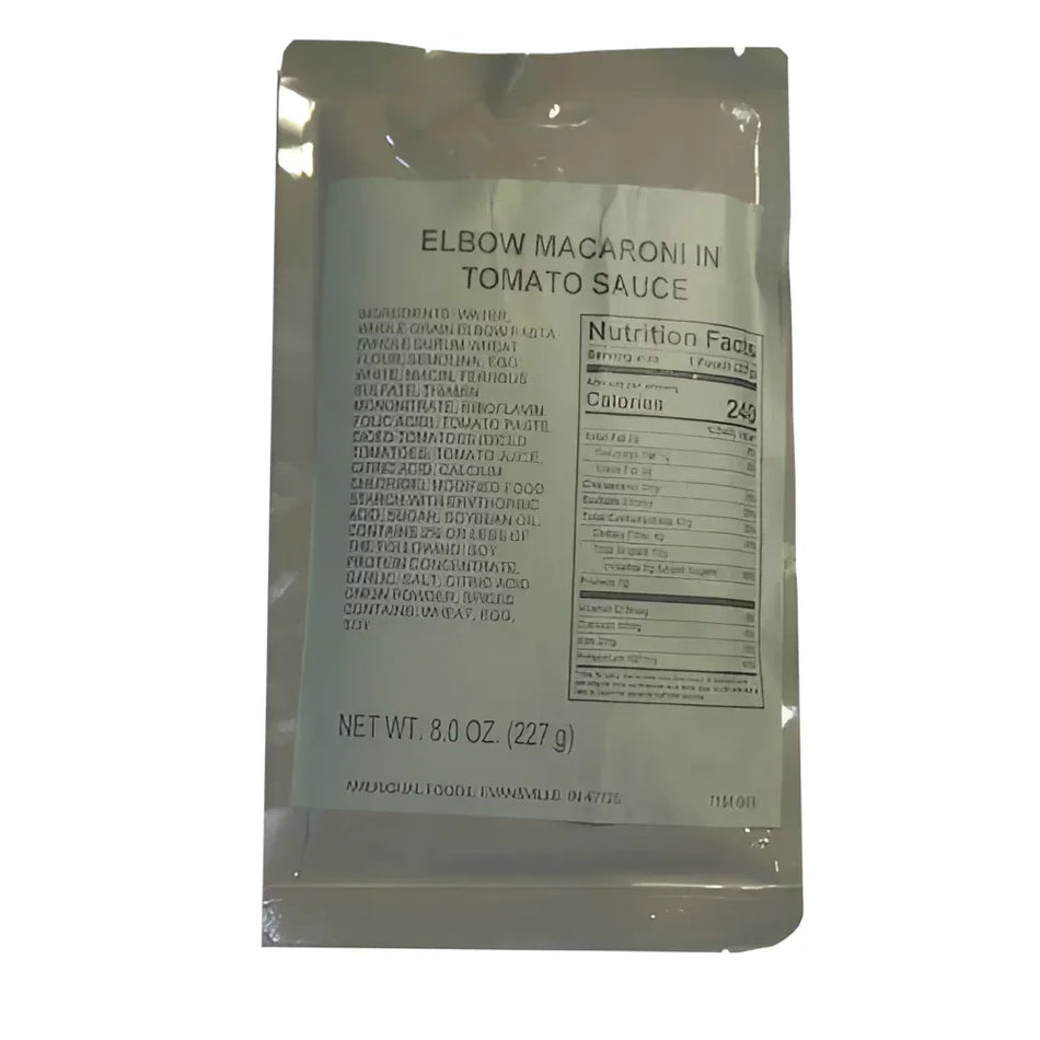 MRE Elbow Macaroni in Tomato Sauce Entree