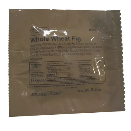 Bridgford MRE Fig-Filled Sandwich in Whole Wheat Bread