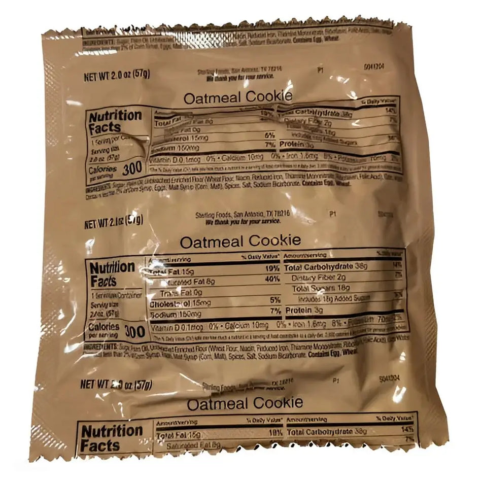 MRE Oatmeal Cookie