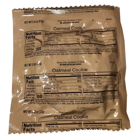 MRE Oatmeal Cookie