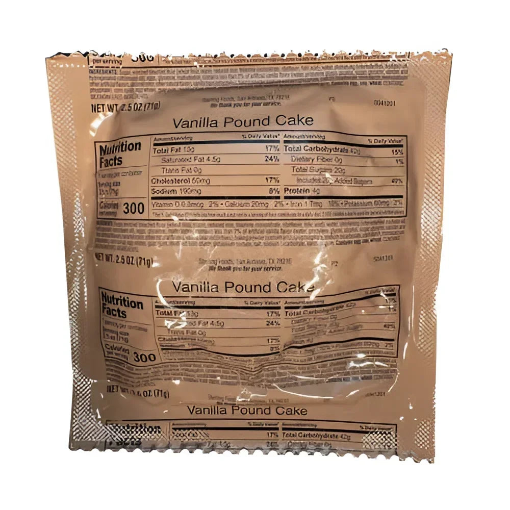 MRE Vanilla Pound Cake