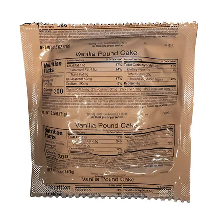 MRE Vanilla Pound Cake