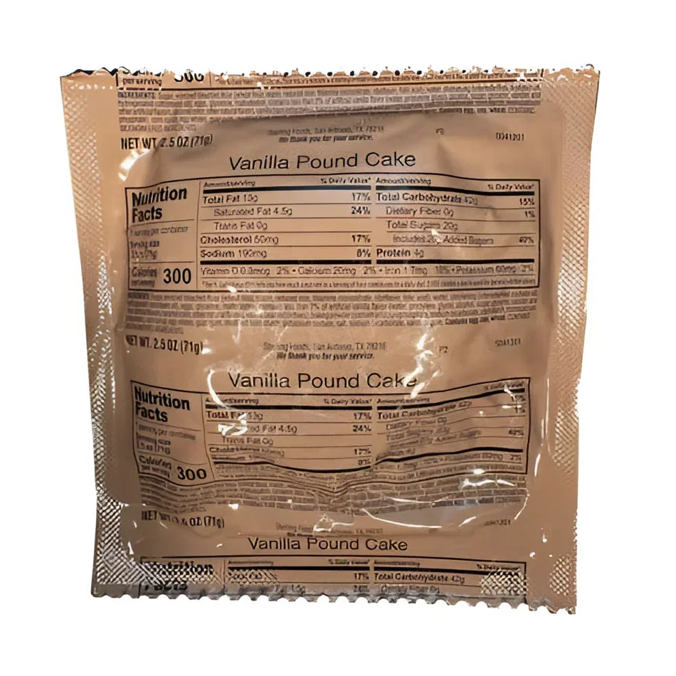 MRE Vanilla Pound Cake