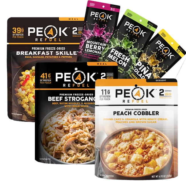 Peak Refuel Meals | Premium Freeze Dried Camping Food