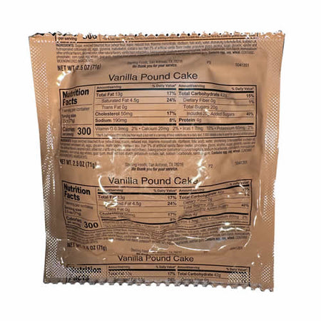 MRE Vanilla Pound Cake