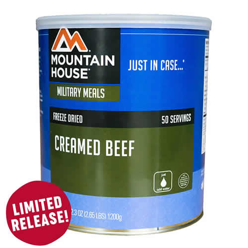 Mountain House #10 Can Military Creamed Beef