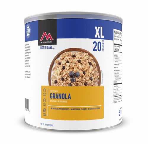 Mountain House #10 Can Granola with Milk & Blueberries