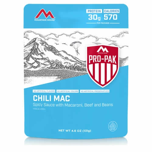 Mountain House Pro-Pak Chili Mac - Nutrition