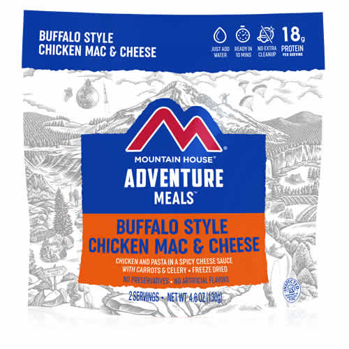 Mountain House Adventure Meals Buffalo-Style Chicken Mac & Cheese