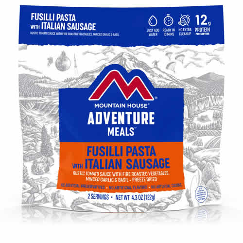 Mountain House Adventure Meals Fusilli Pasta w/ Italian Sausage