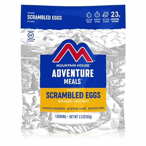 Mountain House Adventure Meals Scrambled Eggs w/ Bacon