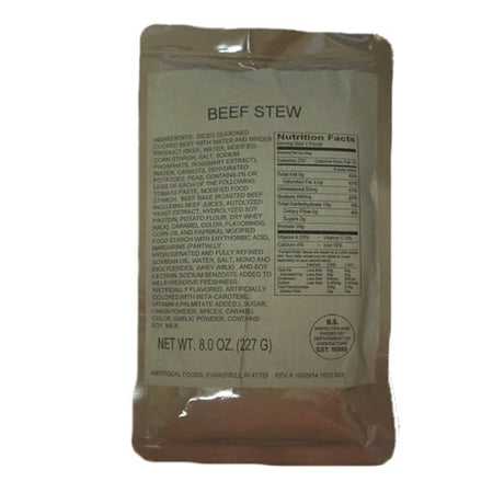 MRE Beef Stew Entree