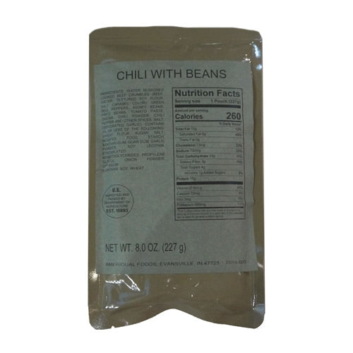 MRE Chili with Beans Entree