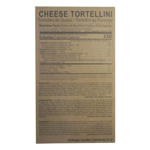 MRE Cheese Tortellini in Marinara Sauce Entree