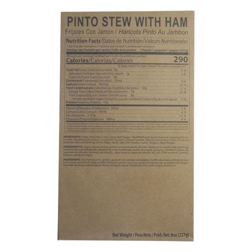 MRE Pinto Bean Stew with Ham Entree