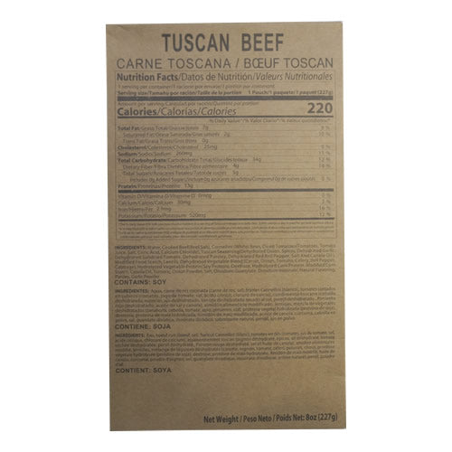 MRE Tuscan Beef Entree