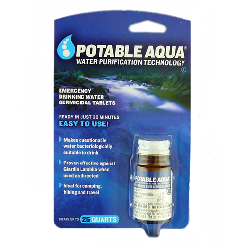 Potable Aqua Water Purification Tablets